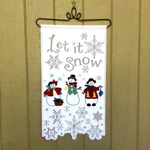 “LET IT SNOW “ seasonal /Christmas/Holiday door display banner